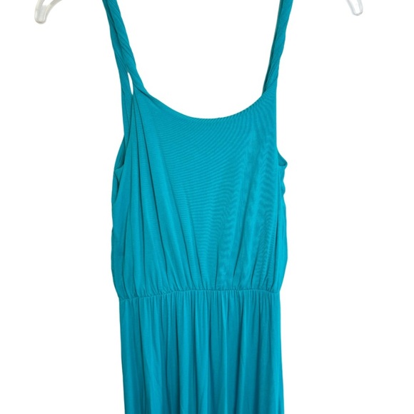 LOFT Turquoise Sleeveless Maxi Dress - Picture 8 of 14